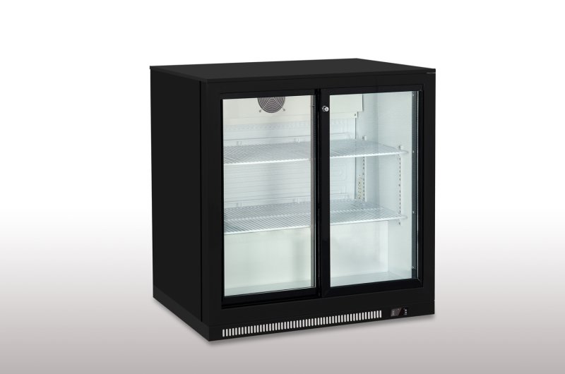 BACK BAR COOLER DOUBLE DOOR BLACK  H KITCHEN - BACK BAR COOLERS Kenya