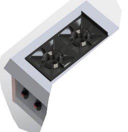 TWO BURNER LOW PRESSURE FOR COMBINED COOKER - WALL TYPE COMBINED COOKERS Kenya