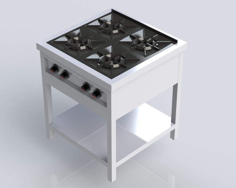 4 Burner Low Pressure Cooker Free Standing - SHEFFIELD...