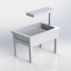 CHIPS DUMP WITH OVERHEAD LIGHTING - FREE STANDING COOKING RANGE Kenya