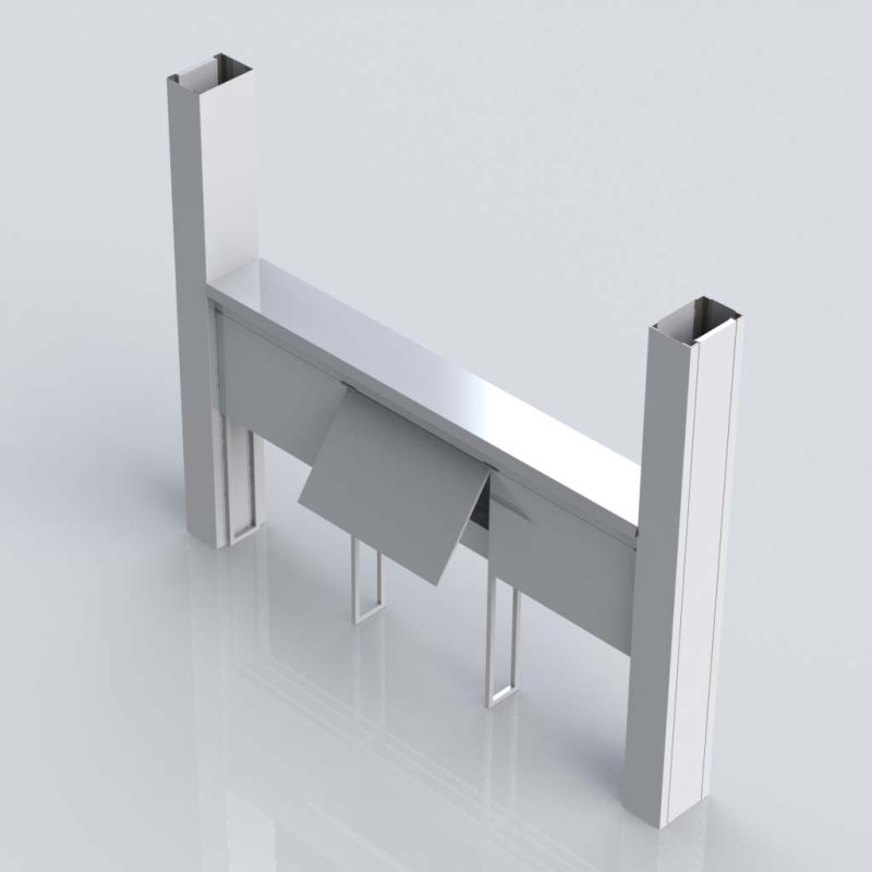 SERVICE SPINES - SHEFFIELD FABRICATIONS ISLAND TYPE HOODS...