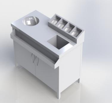 COCKTAIL UNIT WITH CUPBOARD CTU200CB - COCKTAIL STATIONS Kenya
