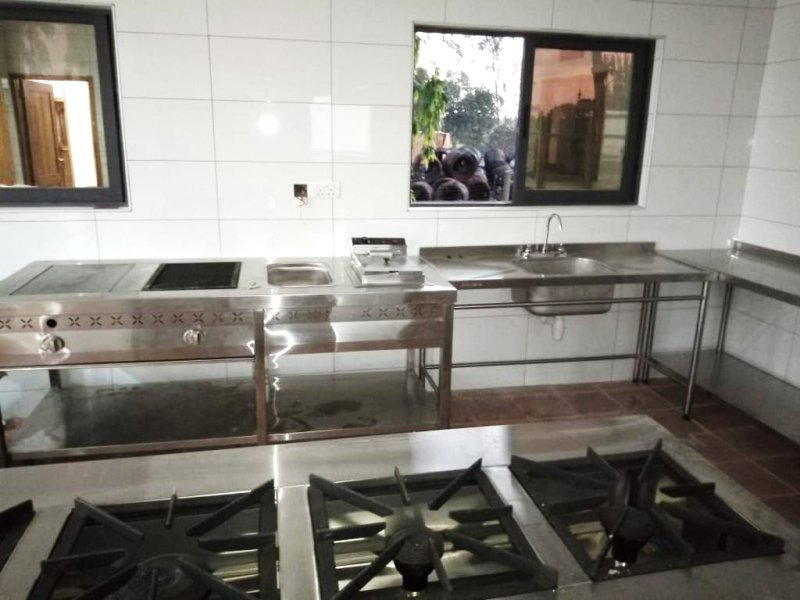 Design, Supply and Installation of Hot Cooking and Hood Station Servery Wash Up Section Refrigeration Storage - Corrugated Sheets