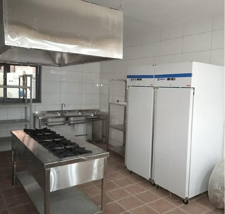 Design, Supply and Installation of Hot Cooking and Hood Station Servery Wash Up Section Refrigeration Storage - Corrugated Sheets