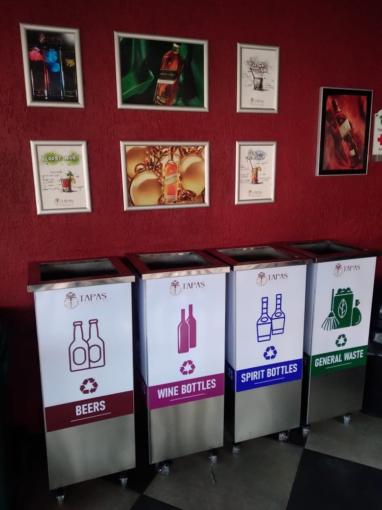 Supply and Installation of Hot Cooking and Hood Station Custom Dust bins  Automatic Coffee Machine - Tapas Cielo