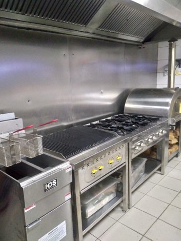 Supply and Installation of Hot Cooking and Hood Station Custom Dust bins  Automatic Coffee Machine - Tapas Cielo