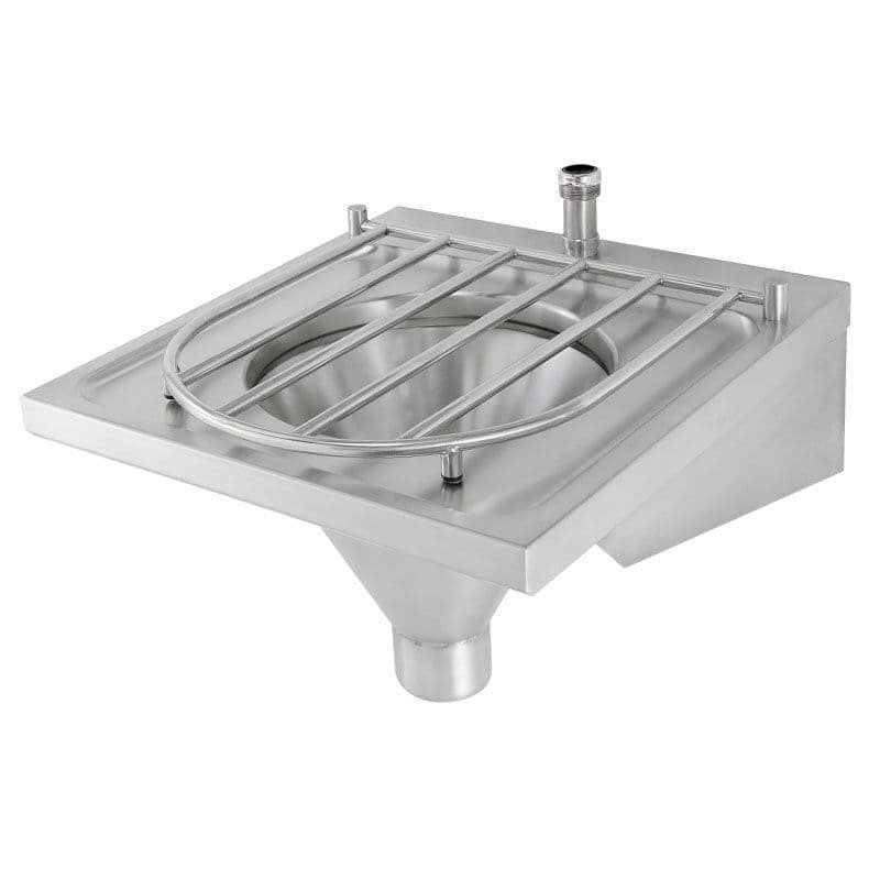 STAINLESS STEEL WALL MOUNTED TOP ENTRY SLUICE SINK WITH GRATING - SLUICE SINKS Kenya