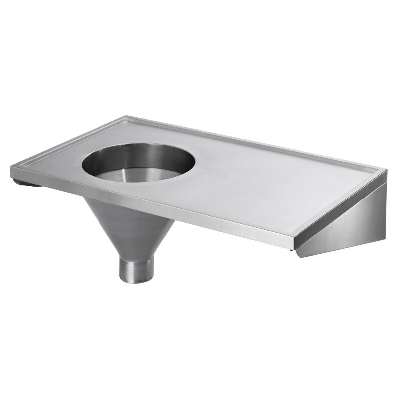 STAINLESS STEEL SLUICE SINK / SLOP HOPPER WITH DRAINER - SLUICE SINKS Kenya