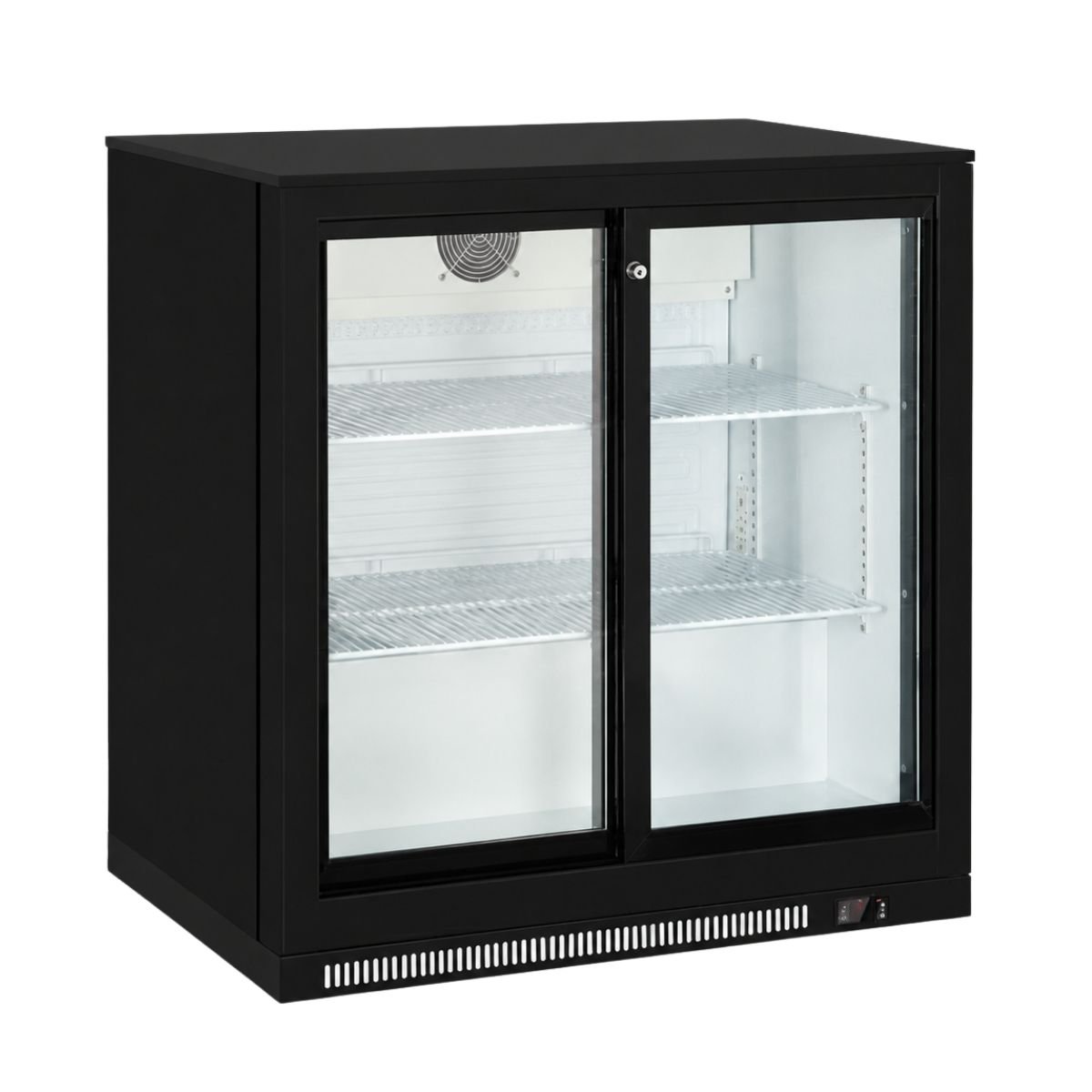 BACK BAR COOLER DOUBLE DOOR BLACK  H KITCHEN - BAR SOLUTIONS Kenya